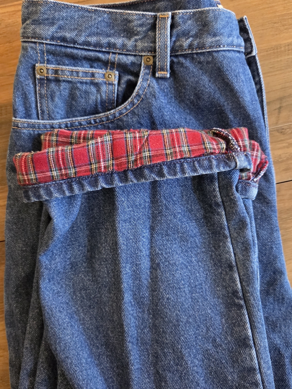 Vintage L.L. Bean Lined Relaxed Fit Jeans Size 18